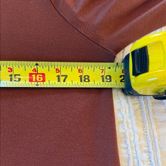 Women's Rust Long Sleeve Top by Red - Picture 3 of 7